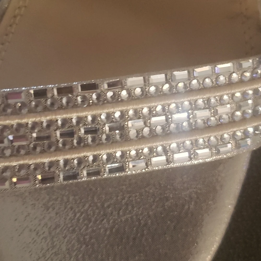 Sexy Gold Wedding Guest 10 Bling Formal Rinestone Sparkling Events Sandals New